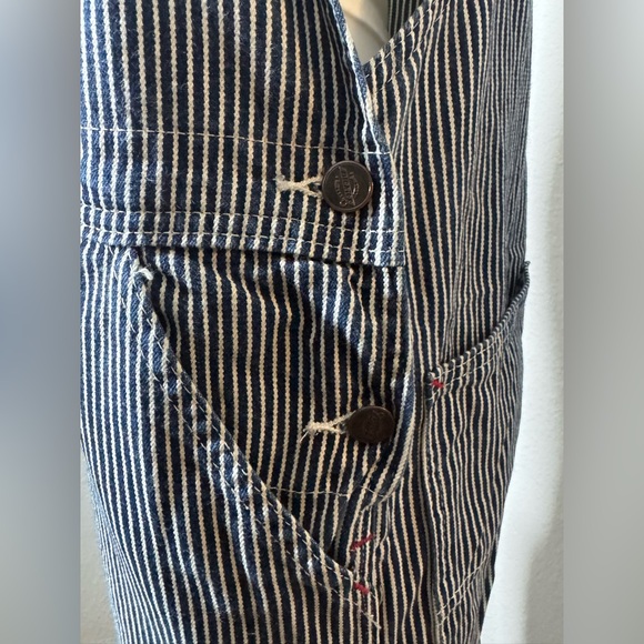 Vintage Dickies Striped Blue Overalls - Picture 11 of 11